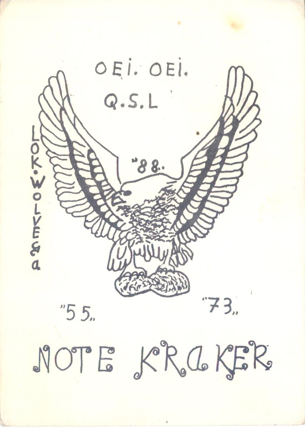 Notekraker (3e QSL kaart)